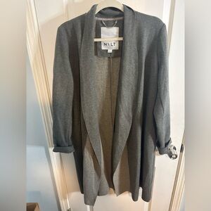 NVLT Women's Gray Blazer Coat size large EUC